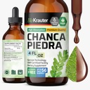 BIO KRAUTER Chanca Piedra Βάμμα - Φυσική Νεφρική Υγεία Υποστήριξη Υγρό - Chanca Piedra Πέτρινος Διακόπτης & Gallbladder Cleanse Formula - Vegan, Αλκοόλ & Ζάχαρη δωρεάν σταγόνες - 4 oz