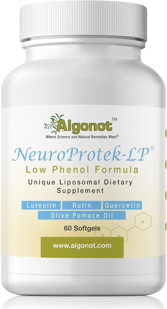NeuroProtek Low Phenol - 60 Soft Gels Αποκλειστικός κατοχυρωμένος συνδυασμός Λουτεολίνης και άλλων Φλαβινοειδών σε Ελαιόλαδο με EVOO