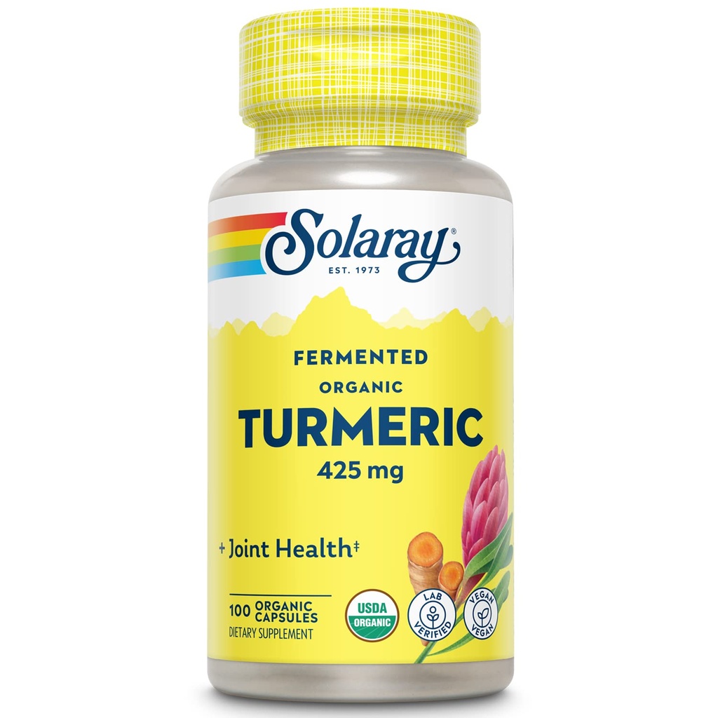 SOLARAY ζυμωμένη κουρκούμη ρίζα 500mg 