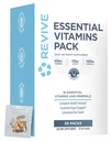 Revive MD Essential Vitamin Packs για γυναίκες & άνδρες, Vitamins Pack Daily Nutrient Supplement - Travel-Friendly Multivitamin Packets με Arjuna & Turmeric Extract Υποστήριξη καρδιά, κοινή, & υγεία οργάνων