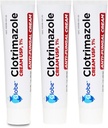 Globe Clotrimazole Antifungal Cream 1% USP, 1 oz (3 Pack), Anti Fungal Treatment, Relieves Itching, Burning, Cracking and Scaling Associated Athletes Foot, Jock Itch, Ringworm and More
