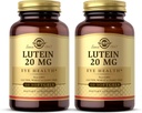 Solgar Lutein 20 mg, 60 Softgels (Pack of 2) - Υποστηρίζει την υγεία των ματιών - Βοηθά φιλτράρισμα έξω μπλε φως - Περιέχει FloraGLO Lutein - μη-GMO, χωρίς γλουτένη, χωρίς γαλακτοκομικά - 120 Σύνολο σερβιρίσματος