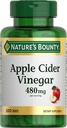 Φάρμακα Nature's Bounty Apple Cider Vinegar 480mg, Φυτά με βάση τα χορτοφαγικά συμπληρώματα, 200 δισκία
