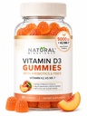 Χωρίς ζάχαρη Βιταμίνη D3 K2 Gummies - Βιταμίνη D3 Gummies 5000 IU+K2 MK7 80 mcg, K2 D3 Συμπλήρωμα Βιταμίνης Ενήλικες, Βιταμίνη D K2 για Οστά, Ανοσοποιητικό, Καρδιά, Mood, Χωρίς Γλουτένη, Μη ΓΤΟ, Φυσική Γεύση Ροδακινιού