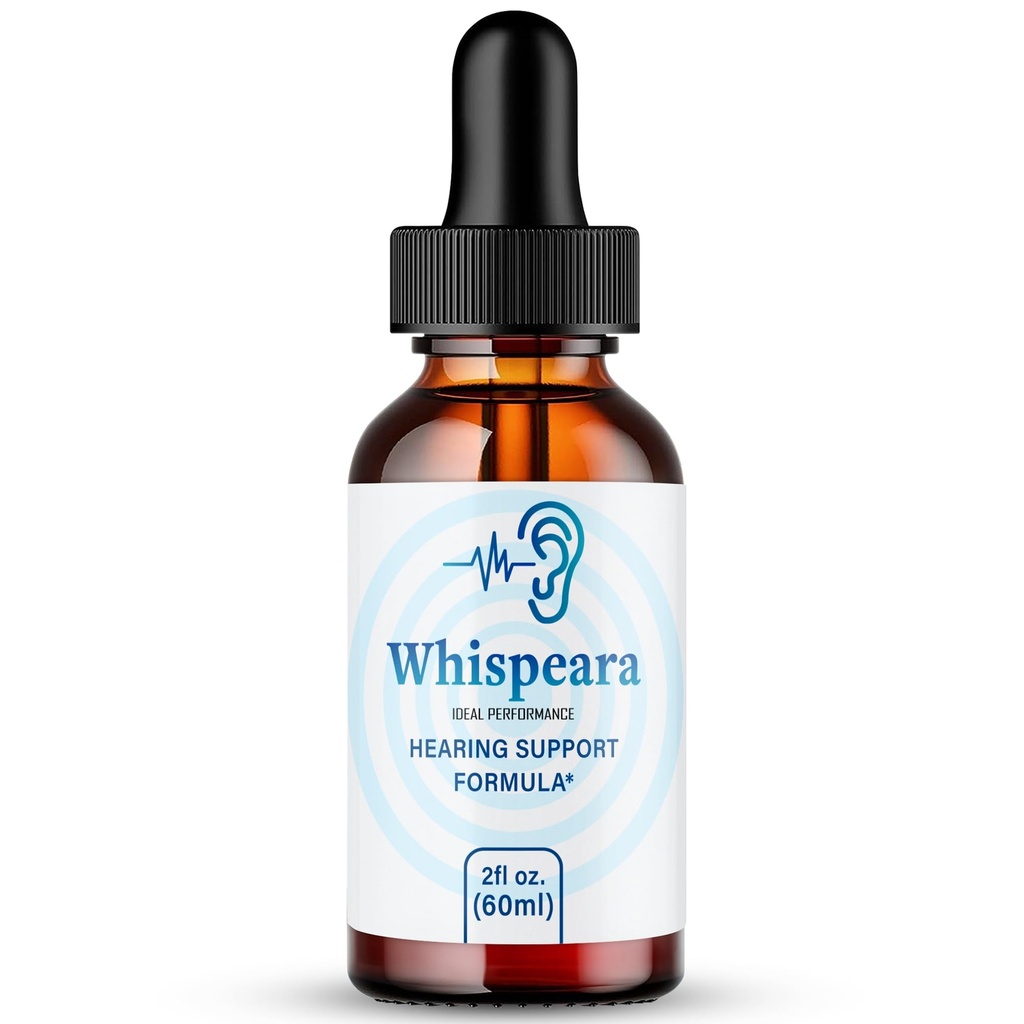 Whispeara Tinnitus Relief for Ringing Ears Drops, Ring Clear Tinnitus Liquid Drops, Maximum Strength, Advanced Formula Hearing Supplement, Ear Ringing Tinnitus, Whispeara Reviews (1 Pack)
