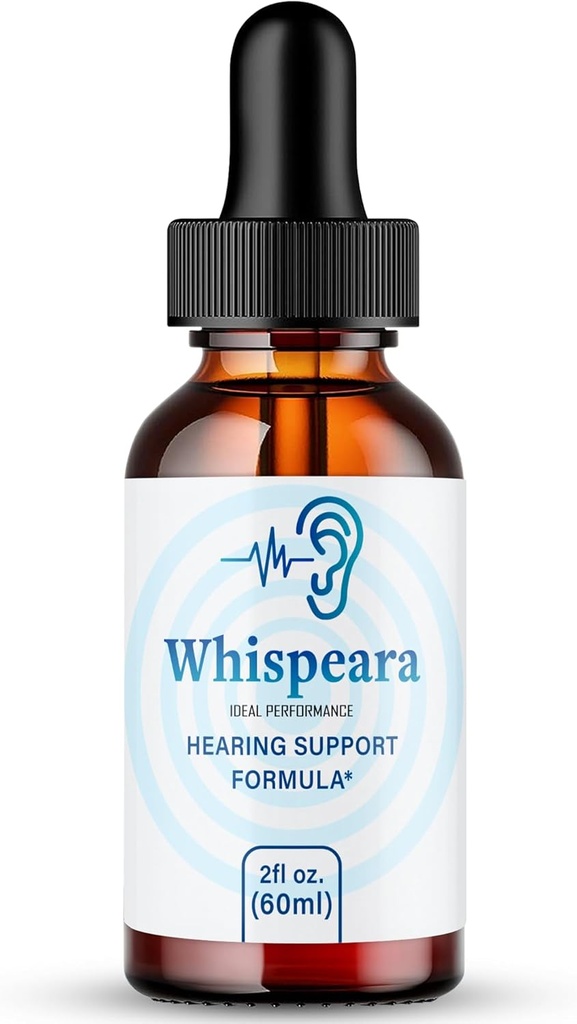 Whispeara Tinnitus Relief for Ringing Ears Drops, Ring Clear Tinnitus Liquid Drops, Maximum Strength, Advanced Formula Hearing Supplement, Ear Ringing Tinnitus, Whispeara Reviews (1 Pack)