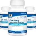 Quality Choice Mens One Daily Multivitamin με Βιταμίνες A C D E B (1, 2, & 6) και Συμπληρώματα Ορυκτών σε 60 Μπουκάλια Μετρητή (3 Pack)
