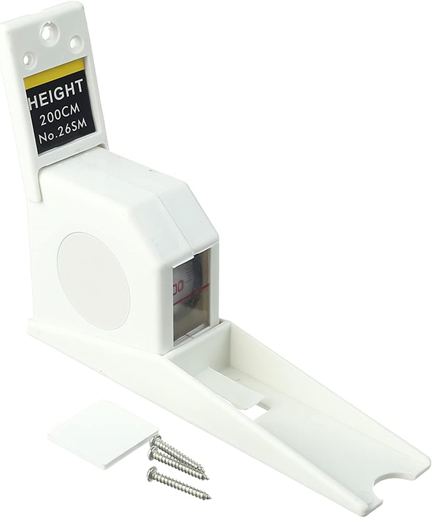 Utoolmart 200cm Height Meter White Wall Mounted Height Meter Growth Ruler CM Metric 1pcs