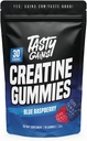 TASTY GAINS Creatine Gummies - 90g Creatine Monohydrate - Συμπληρώματα προπόνησης - Build Muscle & Boost Strength for Men & Women - Made in USA - Non GMO - Vegan Friendly (Large, Blue Raspberry)