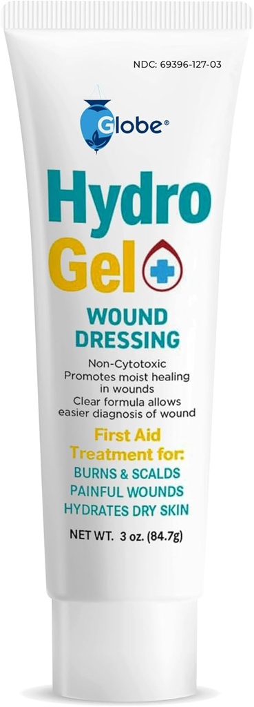 Globe (3 oz Tube Hydrogel First Aid Dressing, Αντισηπτικό Gel για μικρές περικοπές, πληγές, σκραπς, εξανθήματα, εγκαύματα & ερεθίσεις δέρματος, Καταπραϋντική & Ενυδατική Λύση, Ταχεία & Ενεργή Προστασία.