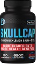 9in1 Skullcap Βότανο Συμπλήρωμα 5 μηνών Για την Υγεία Ύπνος, Mood & Ανοσοποιητικό - 6500mg Συμπυκνωμένο με Χαμομήλι, Λεμονιά Μπάλα, Πάθος Λουλούδι, Ashwagandha & περισσότερο, Μη ΓΤΟ, Χωρίς Γλουτένη, 150 Κάψουλες Vegan