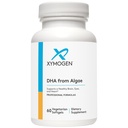 XYMOGEN DHA από την άλγη - DHA Omega-3 συμπλήρωμα - Υποστηρίζει εγκέφαλο, μάτι, καρδιά + ανοσοποιητική υγεία (60 Softgels)