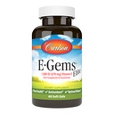 Carlson - E-Gems Elite, 1000 IU (670 mg) Vitamin E with Tocopherols and Tocotrienols, Optimal Wellness, 60 Softgels