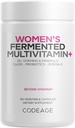 Codeage Women’s Daily Multivitamin, 25+ Βιταμίνες & Ορυκτά, Ζυμωμένα, Βιολογικά Ολόκληρα Τρόφιμα, Συμπληρώματα Προβιοτικών - Βιταμίνη Α, Β, C, D, E & K, Ωμέγα 3, Ψευδάργυρος – Vegan - 120 Κάψουλες
