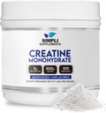 Premium Creatine Monohydrate Powder 500g | Best Creatine for Men and Women | Unflavored Creatine Nutritional Supplement for Muscle Building & Recovery | Non-GMO & Vegan-Friendly | Scooper Inside