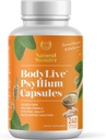 BodyLive Psyllium Husk Fiber Capsule Non-GMO 725mg, 240 Κάψουλες (1450mg/serving, 120 Servings) Συμπλήρωμα για τον καθαρισμό του παχέος εντέρου, την κανονικότητα, την υγιή πέψη, την προβιοτική, τη γαλακτωματική, την καρδιακή υγεία