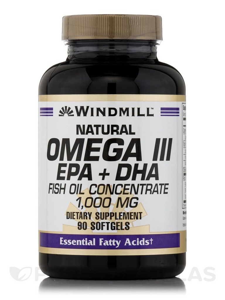 Ανεμόμυλος Ωμέγα 3 ιχθυέλαιο 1, 000 mg Softgels, 90 ct