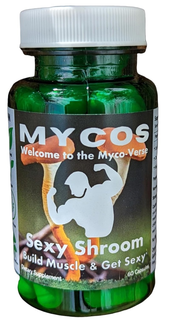 Mycos Shrooms, Sexy Shroom, Ενισχύει τη σεξουαλική οδήγηση και τη φυσική απόδοση, συμπλήρωμα μανιταριών με στοχευμένη εξαγωγή,