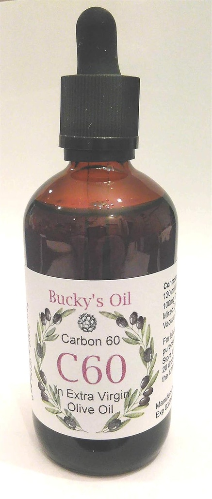 C60 - 120ml Εξαιρετικό Παρθένο Ελαιόλαδο με 100mg Carbon 60 99,95% σε διάλυμα.