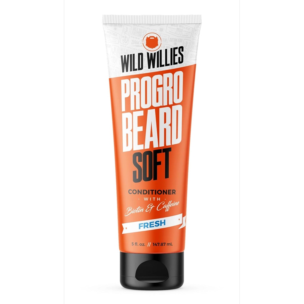 Wild Willies Beard Conditioner για τους άνδρες - με βιοτίνη & καφεΐνη για μαλακή, υγιή ανάπτυξη - Made in USA - Now Μεγαλύτερο σε 5 oz Tube με την ίδια τιμή - Great Beard Αποσκληρυντής για τους άνδρες