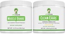 VitaMonk Μυϊκή Φρουρά & Καθαρή EAA Bundle, HMB, EAAs, Βιταμίνη D, Μαγνήσιο, 9 Απαραίτητα Αμινοξέα για την ανάπτυξη των μυών, την ανάκτηση και την απόδοση, Λεμονάδα Γεύση, Δεν Τεχνητά γλυκαντικά