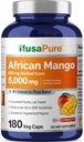 NusaPure African Mango 10:1 Extract, 500 mg Ισοδύναμο με 5.000 mg ανά Veggie Caps 180 Καψάκια (Non-GMO, Vegan)