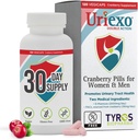 Uriexo Double Action Κάψουλες, Cranberry Χάπια για γυναίκες και άνδρες συμπλήρωμα, urinary Tract Καθαρίστε και να προστατεύσει την ευεξία και την εμπιστοσύνη Υποστηρίζει - 30 ημέρες προσφοράς