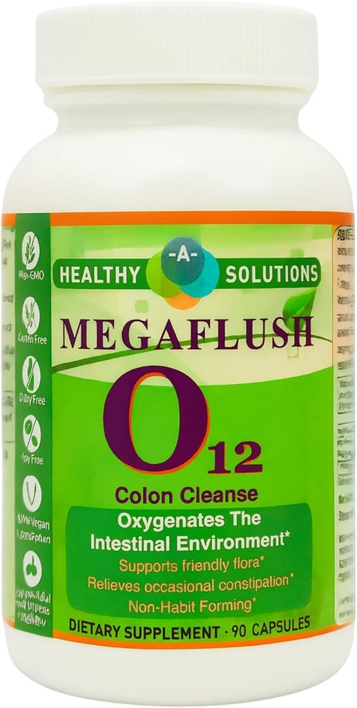 Mega Flush 07 - Φυσικό συμπλήρωμα για υγιή Colon - Cleanse Colon - 90 Veggie Caps