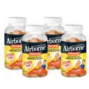 Airborne 750mg Βιταμίνη C Ανοσοποιητική υποστήριξη Gummies συμπλήρωμα για ενήλικες, Zesty Πορτοκαλί Γεύση, Γλουτένη Δωρεάν βιοτεχνημένη ανάμειξη με Ισχυρές Αντιοξειδωτικές Βιταμίνες A C & E, 63 Gummies (4 Pack)