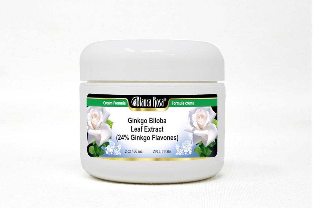 Ginkgo Biloba Leaf Extract (24% Ginkgo Flavones) Κρέμα (2 oz, ZIN: 514352)