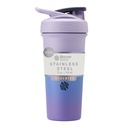 BlenderBottle Sport Sleek Insulated Stainless Steel Shaker Bottle with Wire Whisk, 25-Ounce, Lavender Ombre – Protein Shakes & Hydration for Athletes & Fitness Enthusiasts, Easy Mixing, Lockable Lid