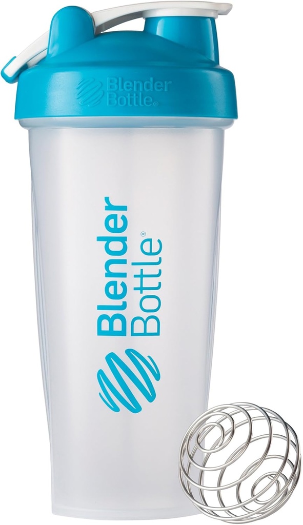 BlenderBottle Classic Loop Top Shicker Μπουκάλι, 28-Ounce, Clear/Aqua