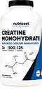 Nutricost Micronized Creatine Monohydrate 3.000mg 500 Κάψουλες, 125 Σερβιέτες, 750mg Creatine Monohydrate ανά κάψουλα