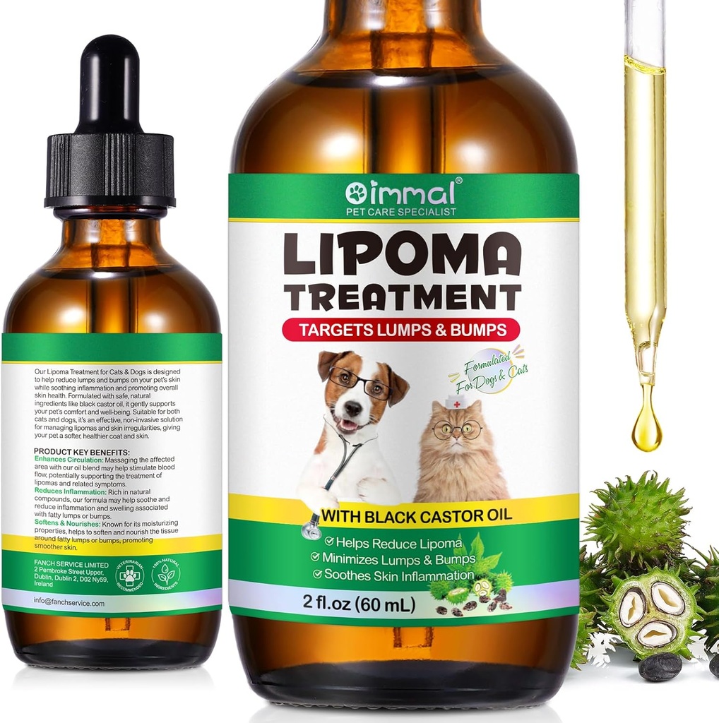 Lipoma Θεραπείες Στόχοι Φρουρά για τα σκυλιά Lumps και Bumps 2 fl.oz, Lipoma Θεραπεία για τους σκύλους Γάτες, Μαλακό Λιπαρά Lumps & Bumps, Castor Oil για τα κατοικίδια, Συμπληρώματα Lipoma Μείωση, ανοσοποιητική υποστήριξη
