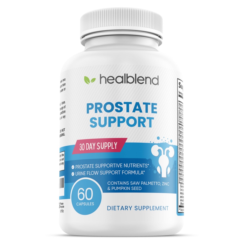 Prostate Formula - Prostate συμπλήρωμα υποστήριξης για τους άνδρες - Saw Palmetto, Pygeum Africanum σκόνη, ψευδάργυρος, Σπόροι κολοκύθας - Με συχνή ούρηση, βελτιώνει τον ύπνο και δυσφορία της ουροδόχου κύστης – 60 κάψουλες