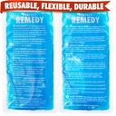 Perfect Remedy 2-πακέτο παγετώνων Gel για τις βλάβες Reuseable, Hot & Cold Pack Αυτό είναι ανθεκτικό, μαλακό & ευέλικτο, γρήγορη ανακούφιση & ανάκτηση (μπλε, Reg 2PK)