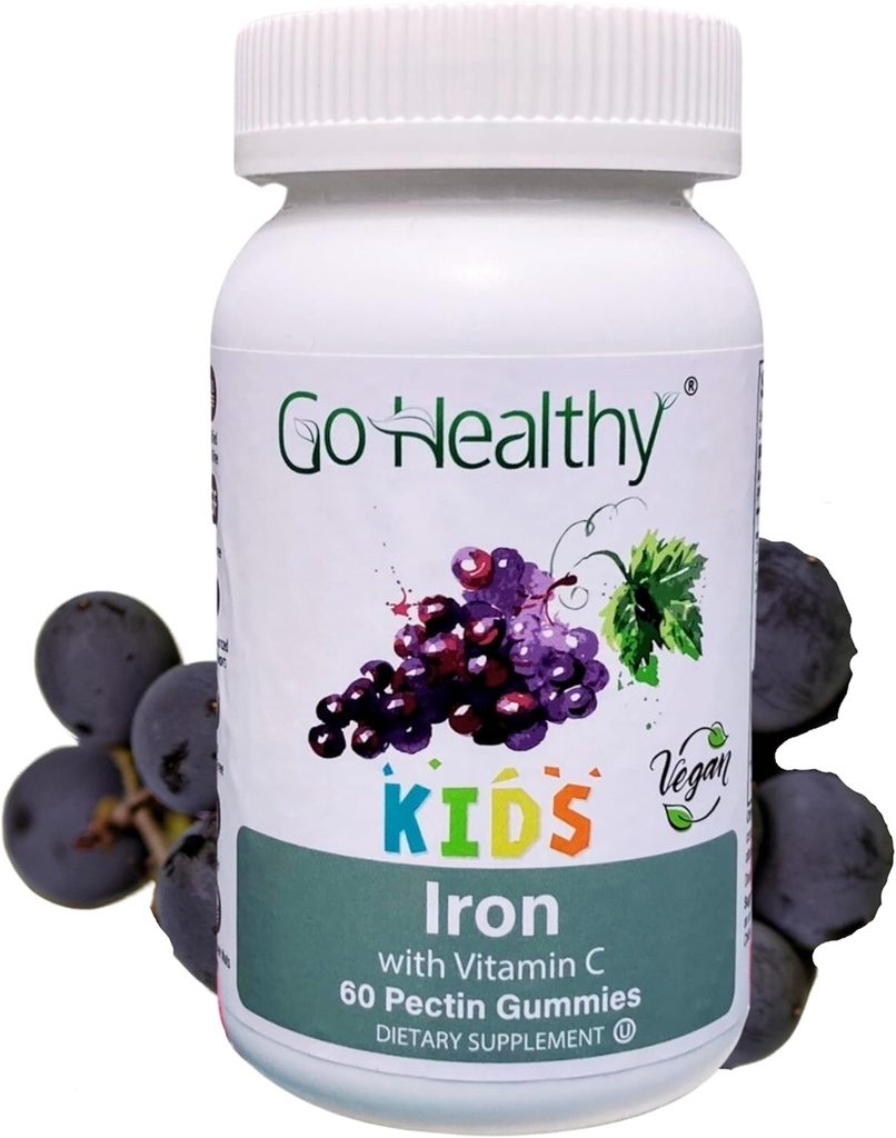 Iron Gummies για παιδιά, Vegan Κατάλληλο, Kosher & Halal - 30 εξυπηρετούν – Go Healthy