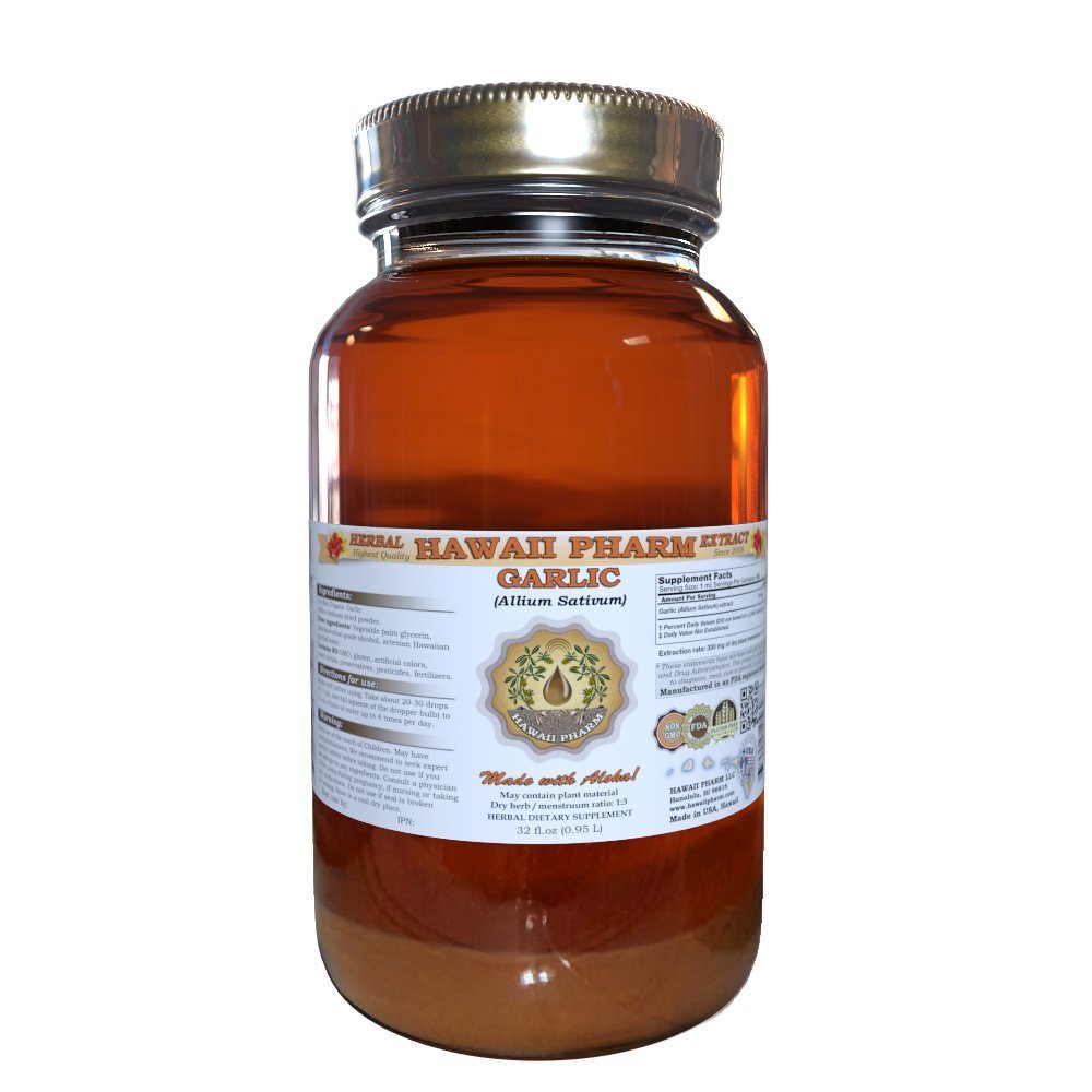 Σκόρδο Hawaii Pharm (Allium sativum) Υγρό εκχύλισμα 32 Oz
