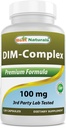Best Naturals DIM Supplement 100 mg 120 Κάψουλες, DIM για Οιστρογόνο Μεταβολισμό & Ισορροπία, Για Εμμηνόπαυση, Body Building, PSOS & Ορμονική Ακμή