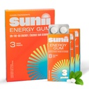 SUNII ENERGY GUM - New Quick Boost Energy & Focus - 50mg Caffeine Gum - Βιταμίνες B6 & B12, Ταυρίνη, Vegan, Χωρίς Ζάχαρη, Μηδέν θερμίδες, Φρέσκο γεύση μέντας - Γρηγορότερα από Chews, Ποτά, Gels & Χάπια (24pcs)