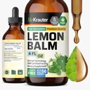BIO KRAUTER Lemon Balm Leaf Extract - Vegan Melissa Lemon Balm Βάμμα για υποστήριξη ηρεμίας - Ζάχαρη & Αλκοόλ-Δωρεάν - 4 Fl. Oz.