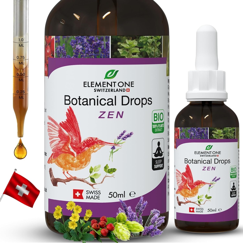 Botanical Zen Drops είναι φυσικό συμπλήρωμα υποστήριξης ύπνου, βοτανικές σταγόνες, υποστήριξη ύπνου & χαλάρωσης Υποστήριξη, Plant-based προωθεί την χαλάρωση