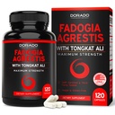 Fadogia Agrestis και Tongkat Ali συμπλήρωμα απόδοσης Blend - (120 κάψουλες) - Μέγιστη δύναμη - Drive, Αθλητική απόδοση & μυϊκή μάζα - Χωρίς γλουτένη, μη ΓΤΟ, κάψουλες Vegan - USA Made