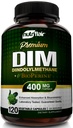 NutriFlair DIM 400mg with BioPerine, 120 Capsules - High Potency Diindolylmethane Supplement - for Men & Women - Vegan, Non-GMO - 4 Month Supply