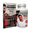 Νεότερος Ισχυρότερος Har και Beard Καλλιέργειες 100% Φυσικό εκχύλισμα 60 δισκία