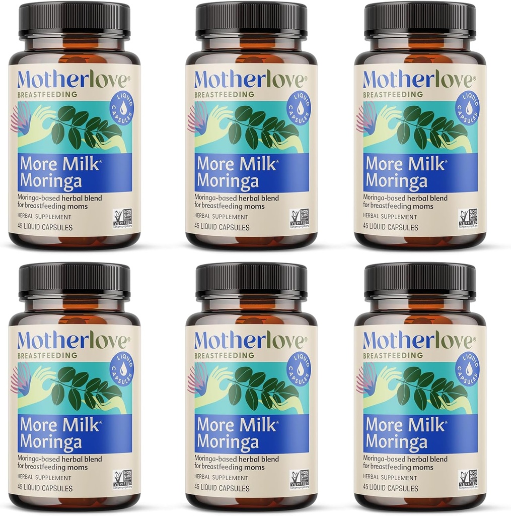 Motherlove More Milk Moringa (270 Liquid caps) Moringa-βασισμένο συμπλήρωμα γαλακτοπαραγωγής για την υποστήριξη της προσφοράς μητρικό γάλα—Non-GMO, Βιολογικά βότανα, Vegan, Kosher