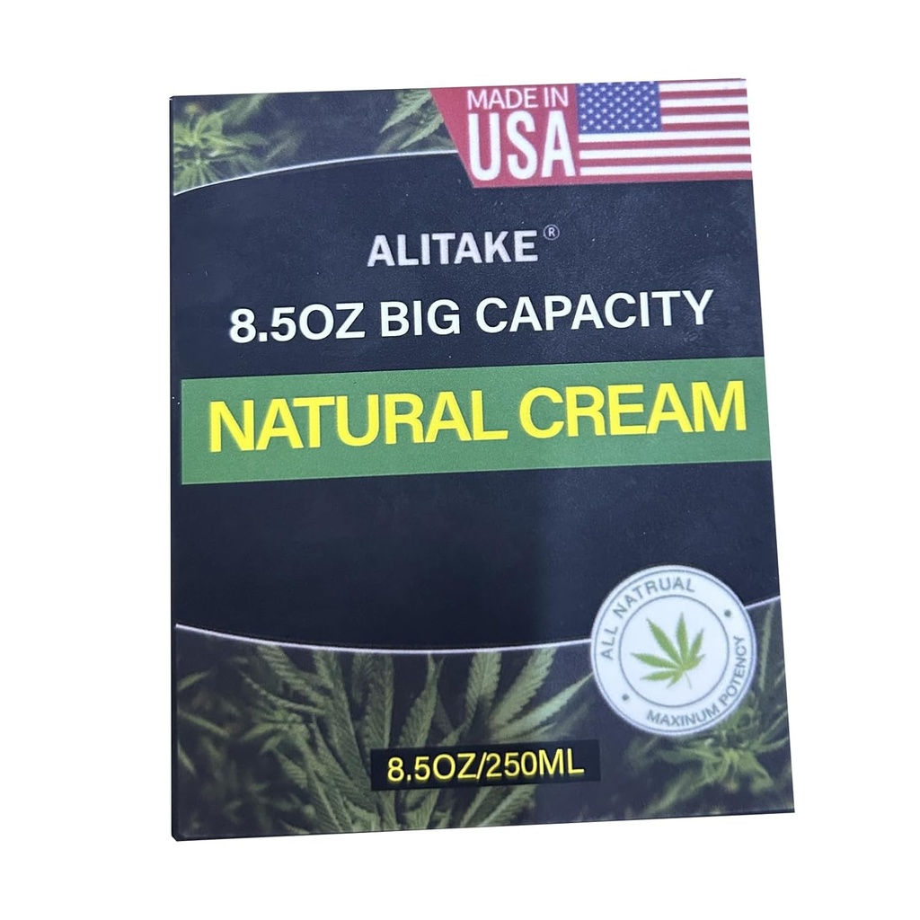 8.5 oz Natural Cream, Big Capacity - All-Natural Formula - Absorbs Quickly