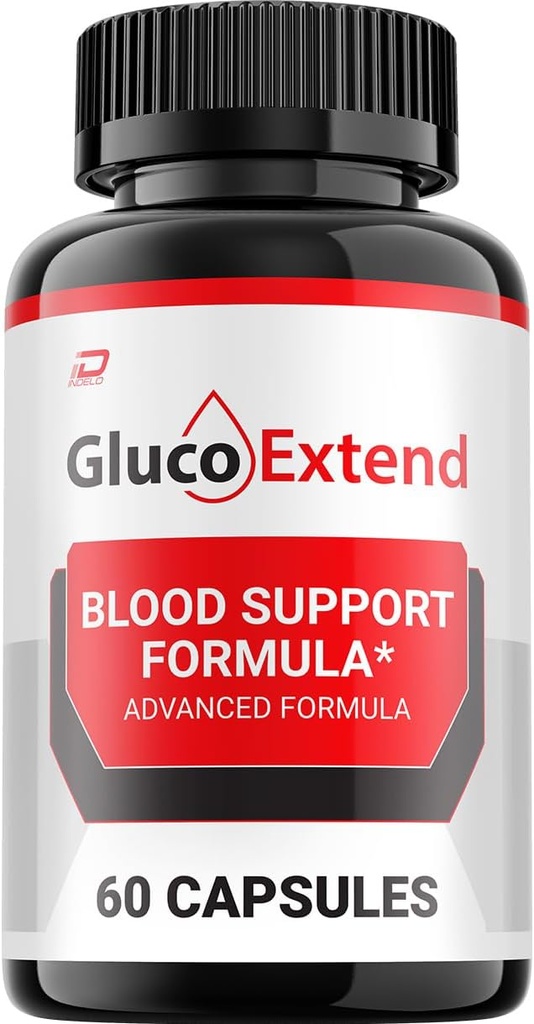Gluco Extend Capsules - GlucoExtend Advanced Supplement, All Natural Formula to Maintain Healthy Levels, Maximum Strength Formula, Gluco Extend Pills Reviews (1 Pack - 60 Capsules)