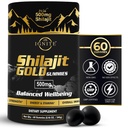 Pure Himalayan Shilajit Gummies – 75%+ Fulvic Acid, High Potency Gold Grade – Blend for Energy, Vitality & Immune Support, Travel - Friendly, Tamarind Flavor – 60 Gummies