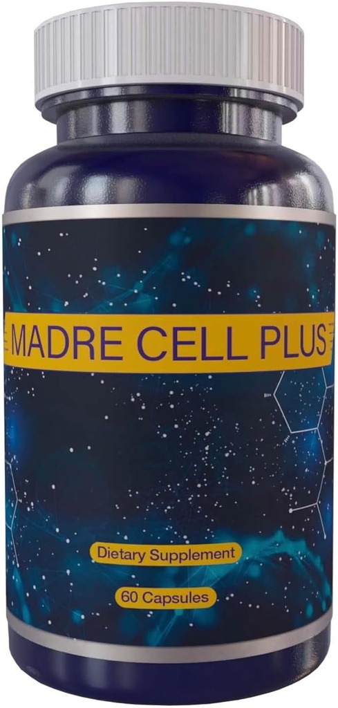 MADRE CELL PLUS - Stem Cell Made of Purest AFA, Gluten Free - 60 Κάψουλες Formula Avanzada Φυσικό AFA Stem Cell Συμπληρώματα 500mg 